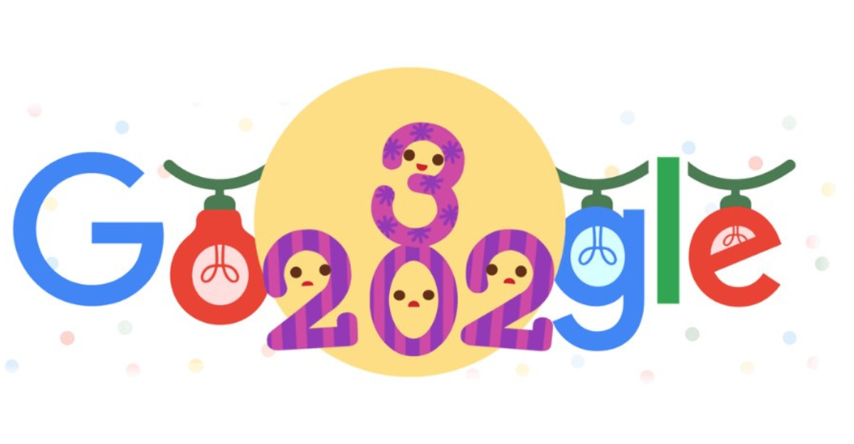 Google Doodle New Year's eve 2024